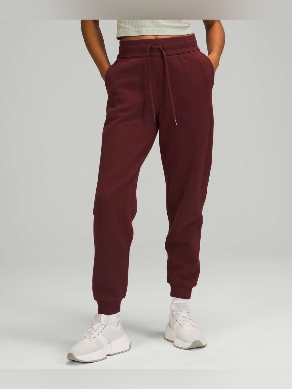 Lululemon Scuba High-Rise Jogger *Fleece 28" Red Merlot